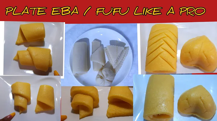 How to plate eba || how to mould fufu and eba