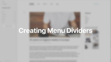 Creating Menu Dividers | YOOtheme Documentation (Joomla)