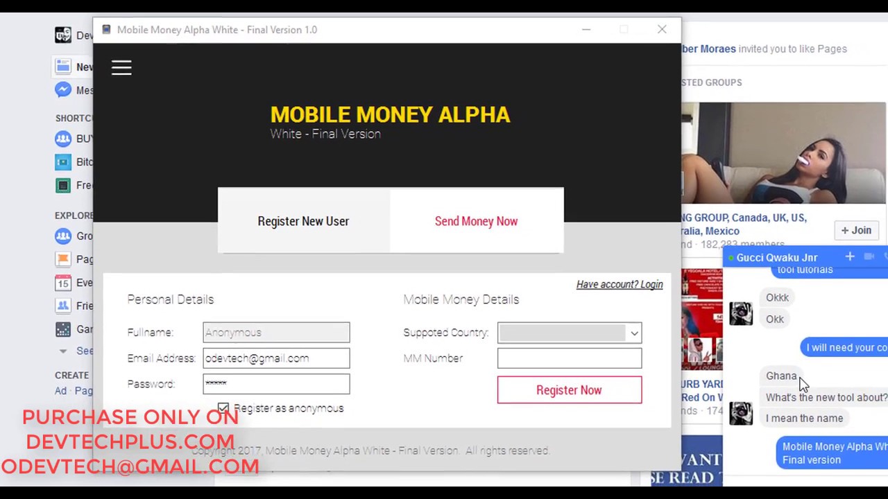 ⁣Mobile Money Alpha White - Final Version 2019 by DevTech Plus+
