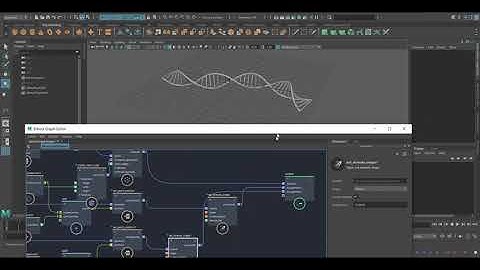 Curve to Double Helix - Maya Bifrost