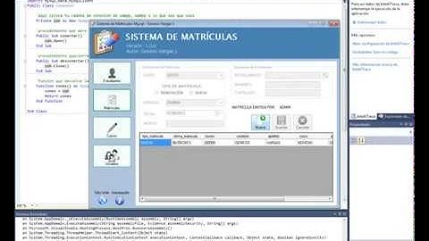 Sistema Matriculas Visual Basic .NET y MySQL (codigo fuente)