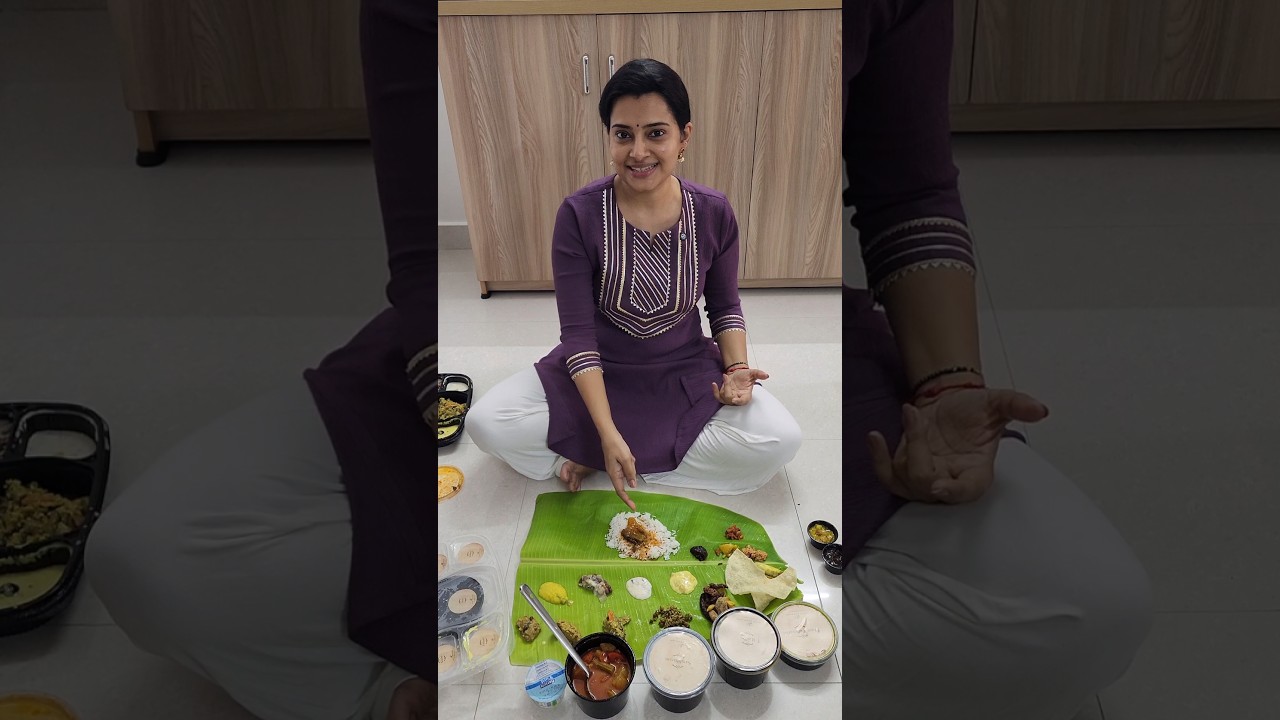 ONAM SADHYA | ONAM FEAST #sruthiraj #onam #festival #shorts