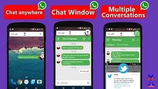 How to Get Chat heads in WhatsApp ,Twitter [Without Root 2017] Hindi screenshot 5