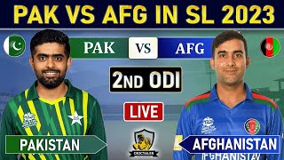 PAKISTAN vs AFGHANISTAN 2nd ODI MATCH LIVE COMMENTARY | PAK vs AFG 2nd ODI LIVE | PAK 28 OVERS