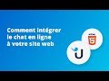 Comment intgrer le chat en ligne  votre site web