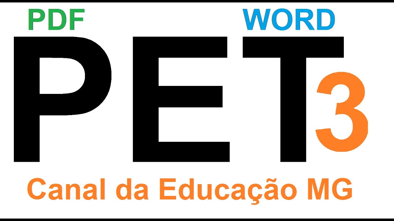 PET 3.0 - VERSÃO WORD E PDF - youtube