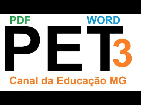 Video PET 3.0 - VERSÃO WORD E PDF - youtube