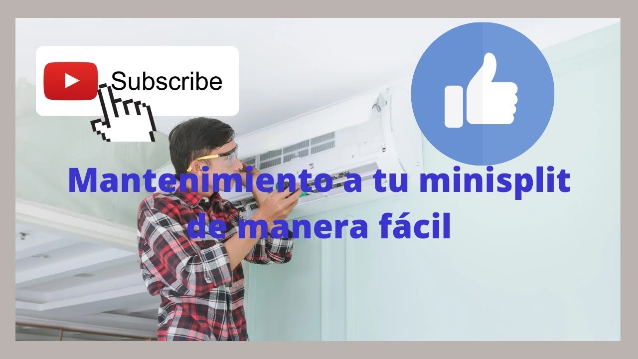 Como darle mantenimiento un minisplit sin quitar evaporador. - YouTube