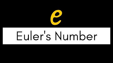 The value of e | Euler