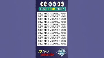 Tell me where MDK? | Brain Teaser IQ Test #shorts #different #puzzles #opticalillusion #quiz
