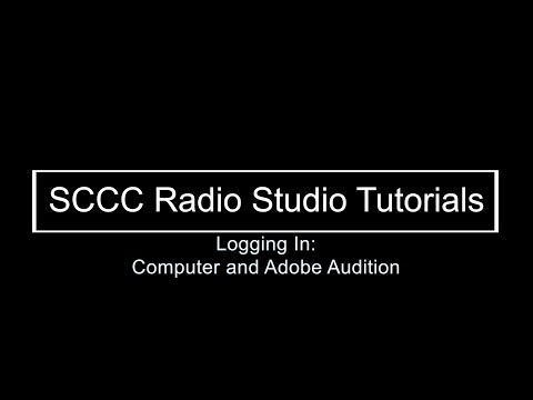 SCCC Radio Studios - Logging In Tutorial