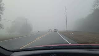 Some of the WORST FOG I've driven in