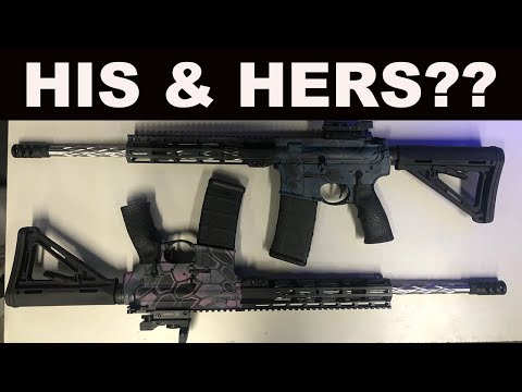 Видео: Custom AR15 Paint HIS & HERS!