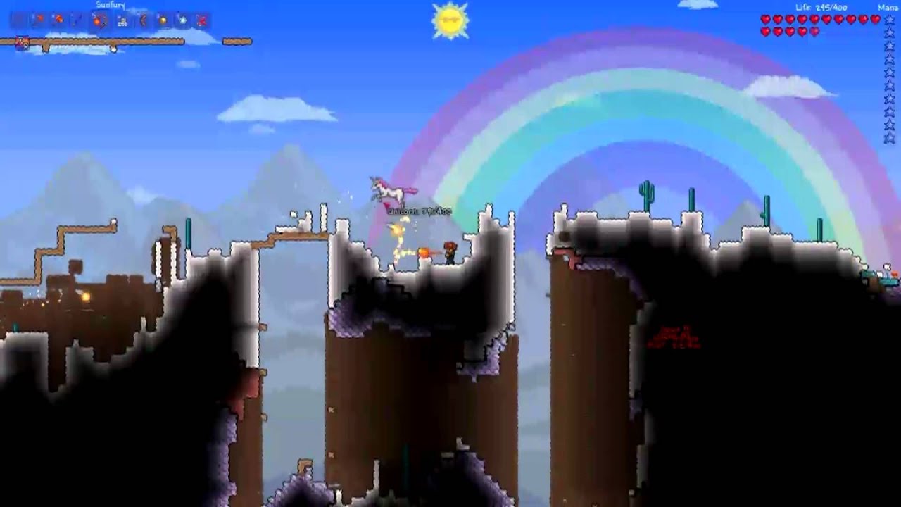 Terraria: 1.1 Update Gameplay - Wyverns, Hallow, Unicorns, and MORE