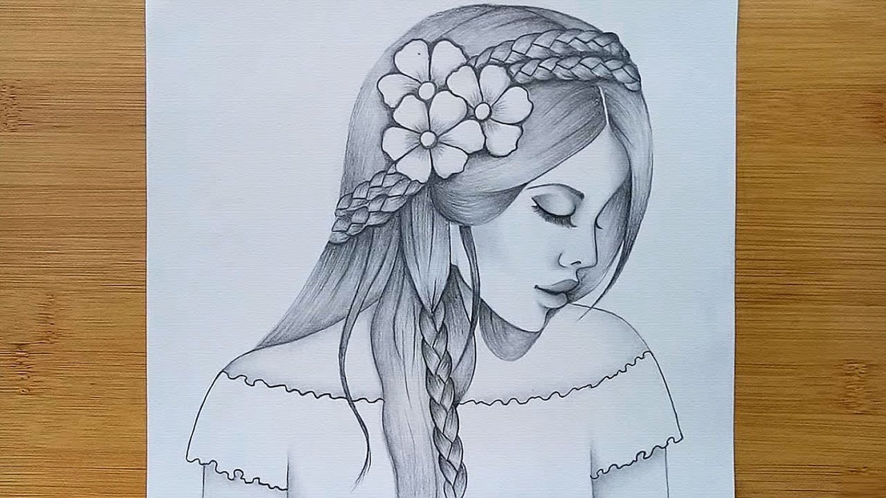 Sketch Drawing Beautiful Art - Drawing Skill