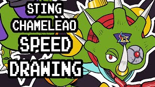 Speed Drawing - Sting Chameleao
