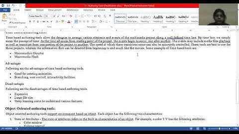 Authoring Tools Classification