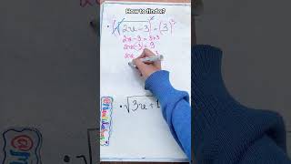 Cara mencari nilai x dari persamaan yang berakar #hitungcepat #trikmatematika #math #mathtrick