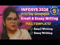 Infosys System Engineer | Email &amp; Essay Writing | How to write? | Full Template Provided