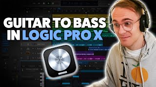 How to EASILY Turn Your GUITAR Into a BASS in Logic Pro X!