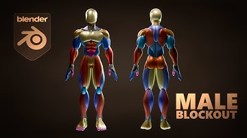 Male Blockout - How to easily Blockout a Character in Blender