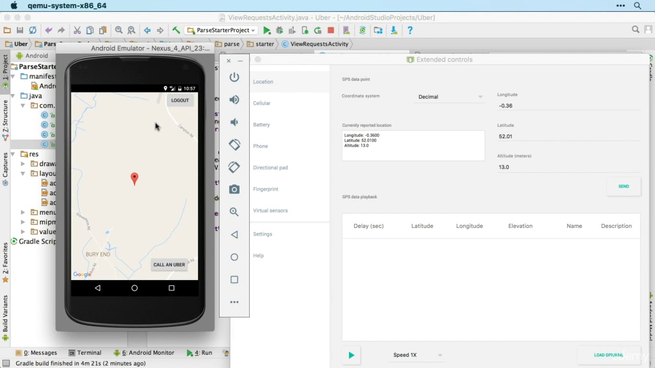 Build Uber Clone Android Studio Driver Activity - 04 - YouTube