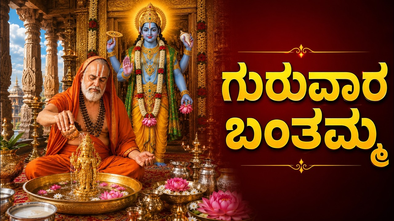 ಗುರುವಾರ ಬಂತಮ್ಮ | Guruvara Banthamma | Sri Raghavendra Kannada Devotional Songs | Raghavendra Songs