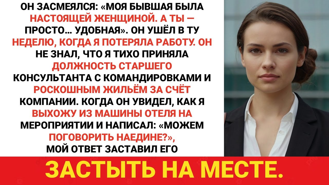 Он рассмеялся: «Моя бывшая была настоящей женщиной. Просто ты… чувствуешь себя комфортно». Он ушел