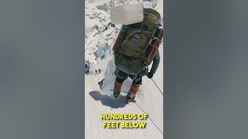 A Climbers HORRIBLE Fall into a Crevasse #shorts