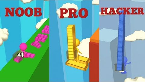 NOOB VS PRO VS HACKER || STAIR RUN