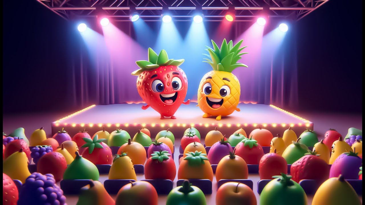 Fresa y Piña ¡Ñam Ñam! Canción infantil - YouTube
