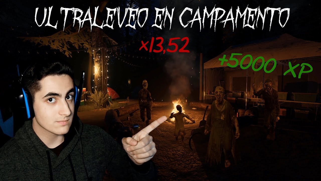 GANAMOS MUCHO NIVEL EN EL CAMPAMENTO 🔥 | GUÍA PHASMOPHOBIA ✔