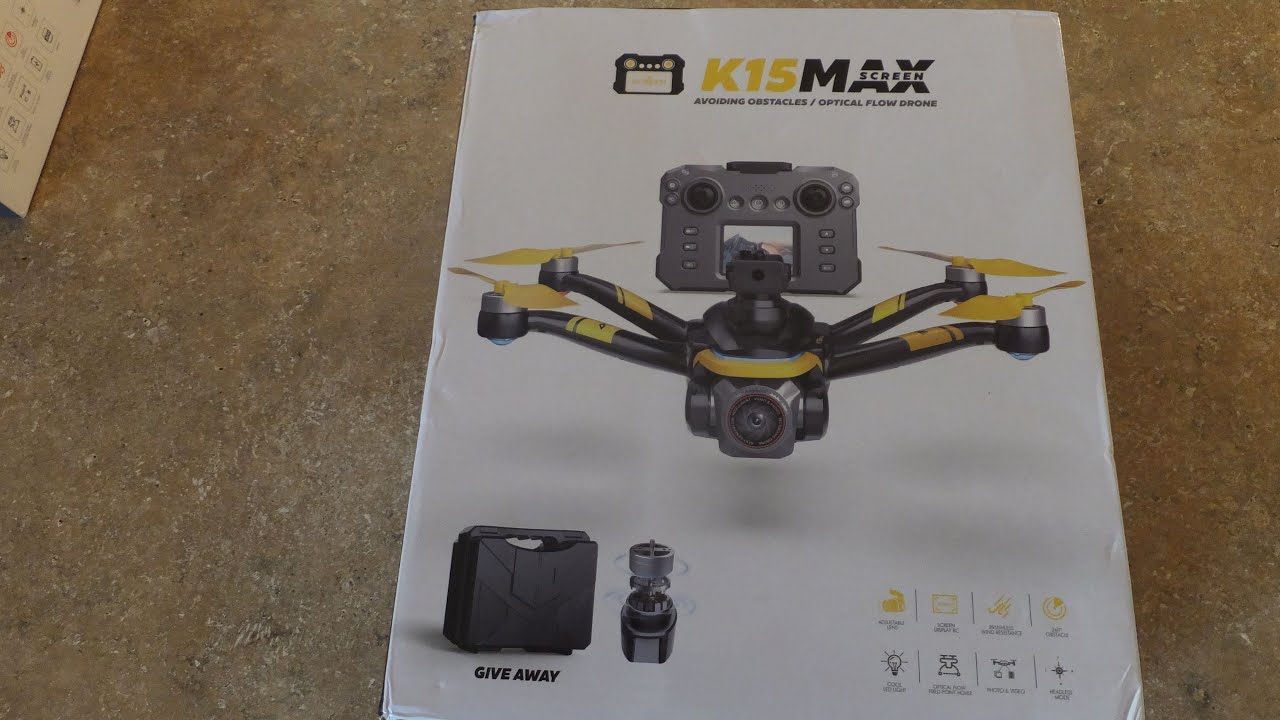 K15 MAX Drone with LCD Screen Controller