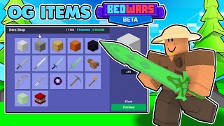 Can you WIN With EVERY OG ITEM? (Roblox Bedwars)