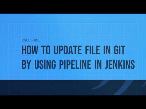 CI/CD 구성하기 Part 8. 젠킨스 파이프라인으로 파일 수정하고 깃에 푸시하기(GitLab)
