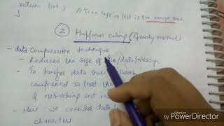 Huffman coding using greedy method-lecture30/ADA