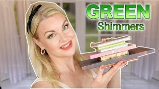 My FAVORITE Green Shimmers! Swatchparty!