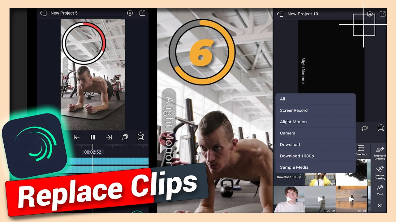 Replace or Switch Video Clips | Alight Motion Tutorial