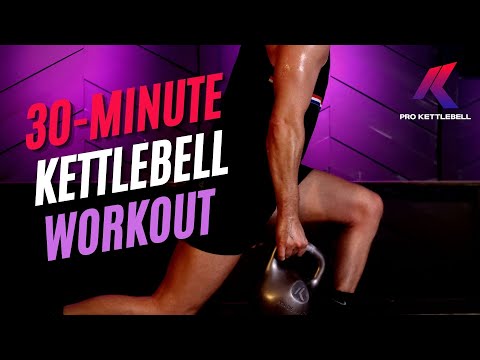 Follow-Along, 30-Minute Full Body Single Kettlebell Workout