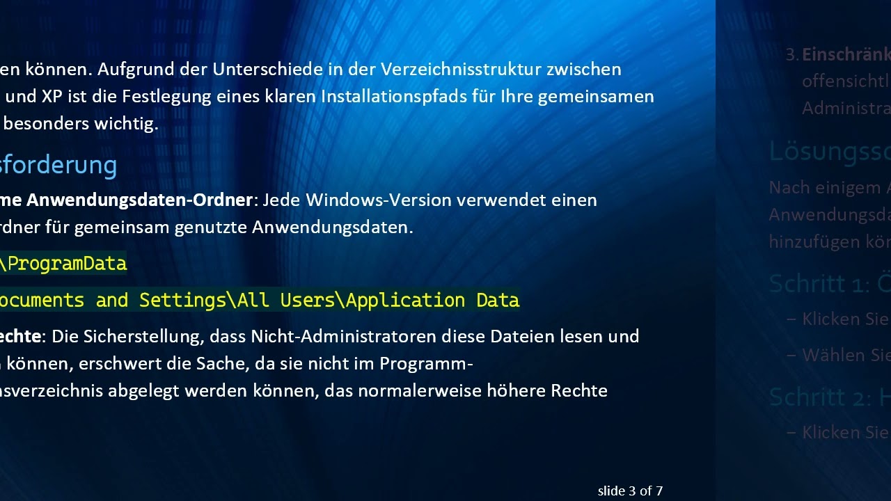 Wie man Shared Application Data Files im VS2008 Setup-Projekt speichert