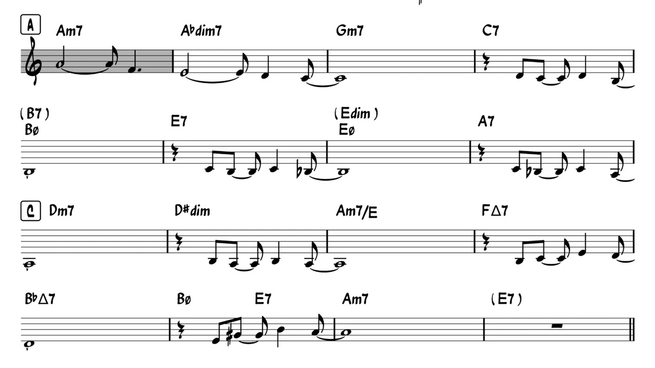 O Grande Amor | Antonio Carlos Jobim - Backing Track / Play-Along with Lead Sheet