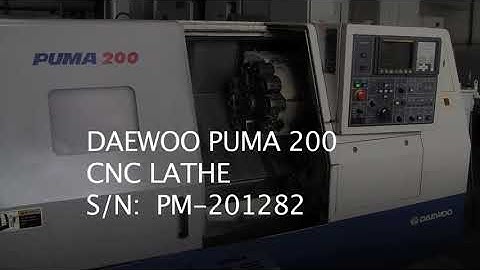 DAEWOO PUMA 200 CNC LATHE
