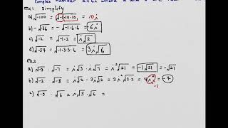 Math96 10.7 Complex Numbers