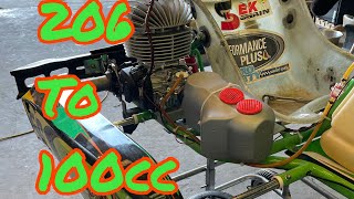 Karting Vlog: Part 1 mounting a VLR Vortex 100cc on your 206 chassis.