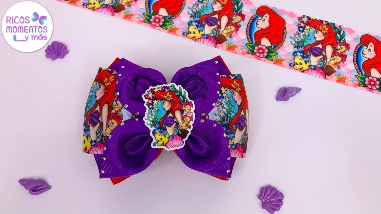 Moños con listón de 7.5 cm para niñas / moños fáciles de hacer / moño ángel / lazos de listón