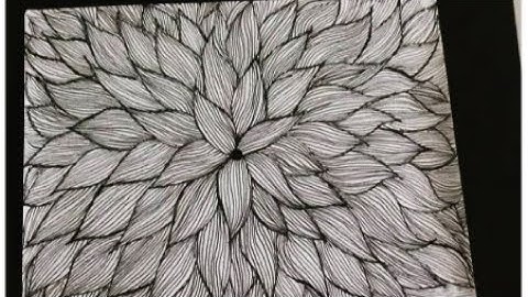 How to draw zentangle patterns, doodle patterns l StepbyStep l