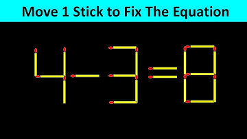 Improve IQ - Fix The Equation - To improve concentration - Brilliant Matchstick Puzzles