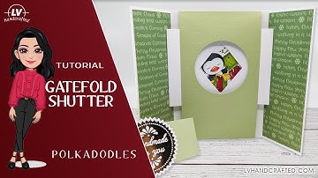 Gatefold Shutter Featuring Polkadoodles