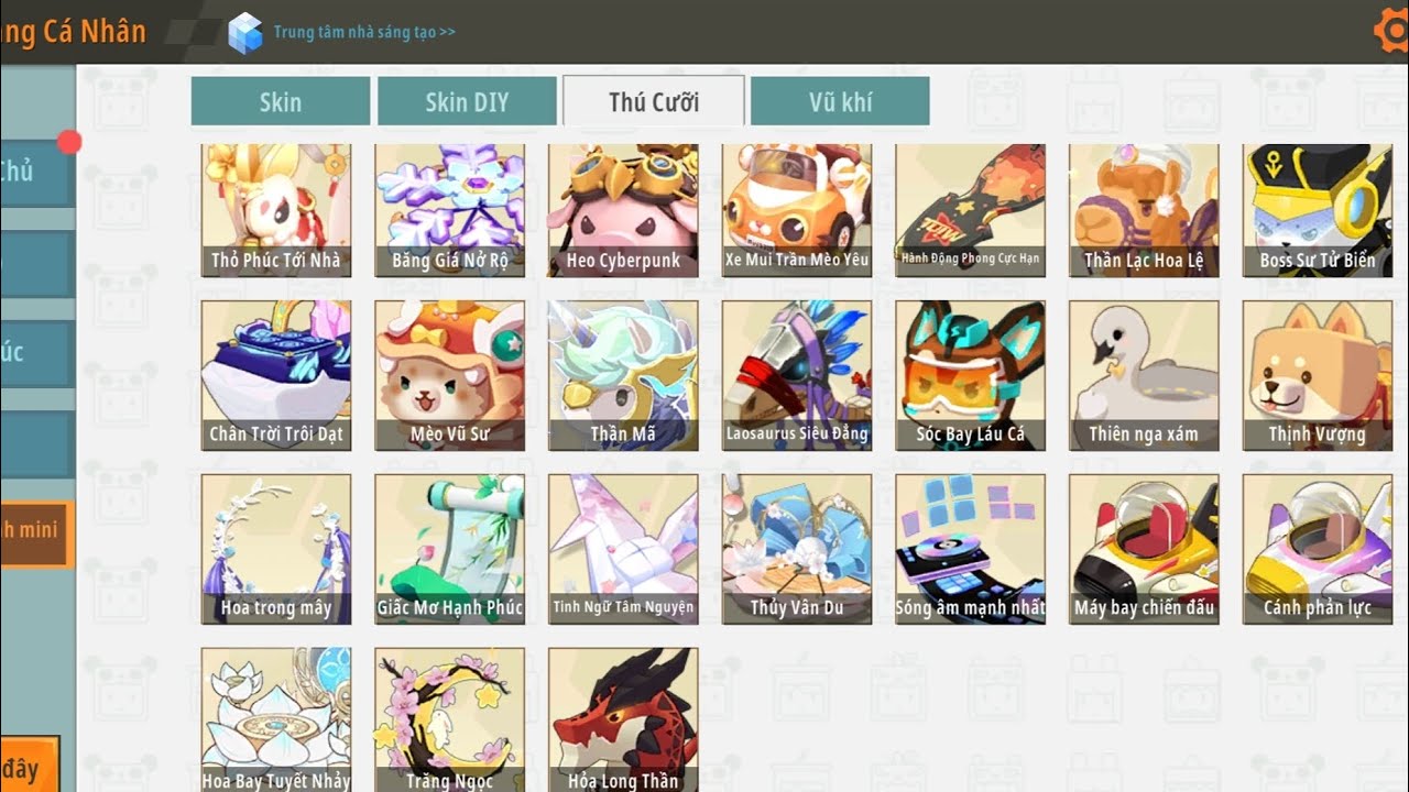 Cách sử dụng mảnh đổi chung để đổi thần thú khác trong Mini World.