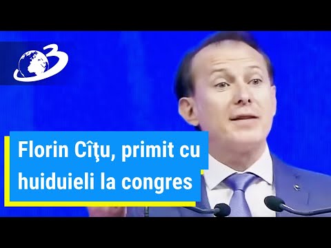 Florin Cîţu, primit cu huiduieli la congres, se cere demisia lui